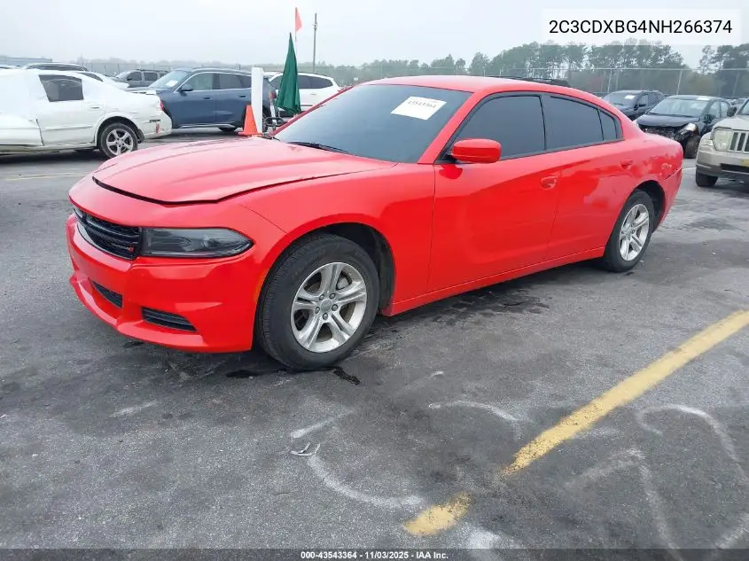 2C3CDXBG4NH266374 2022 Dodge Charger Sxt Rwd