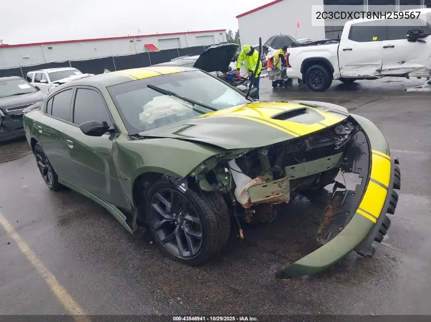 2C3CDXCT8NH259567 2022 Dodge Charger R/T
