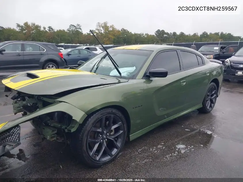 2C3CDXCT8NH259567 2022 Dodge Charger R/T