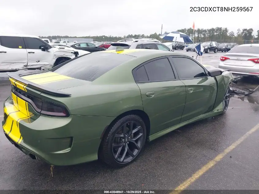 2C3CDXCT8NH259567 2022 Dodge Charger R/T