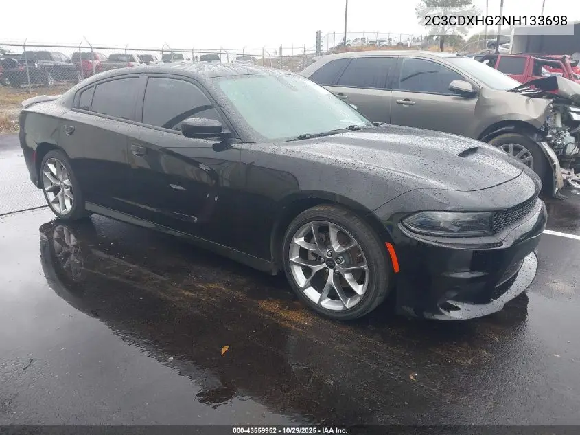 2C3CDXHG2NH133698 2022 Dodge Charger Gt Rwd