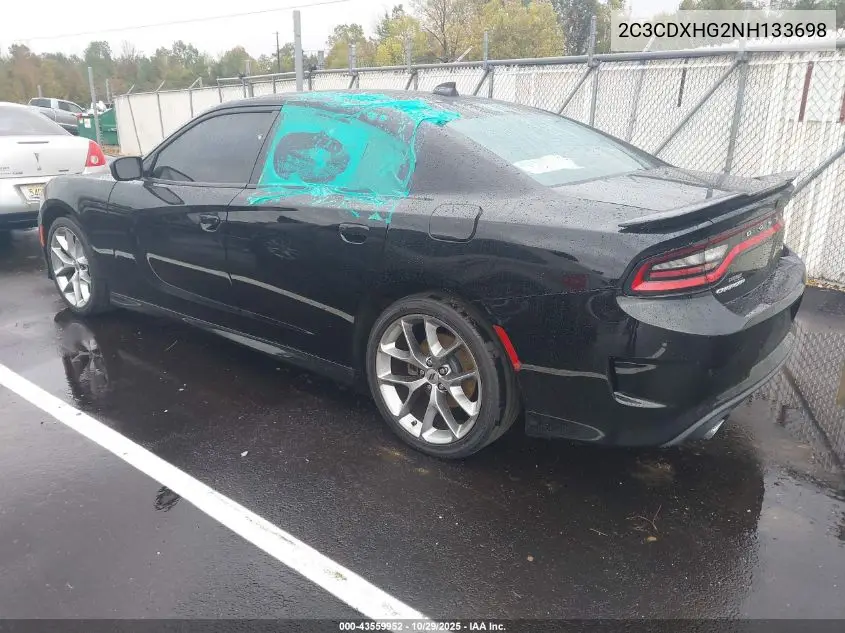 2C3CDXHG2NH133698 2022 Dodge Charger Gt Rwd