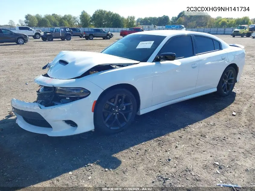 2C3CDXHG9NH141734 2022 Dodge Charger Gt Rwd