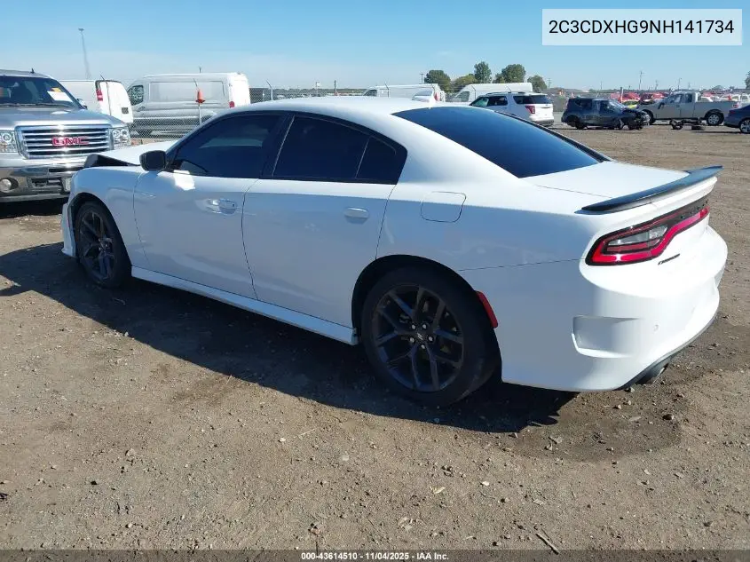 2C3CDXHG9NH141734 2022 Dodge Charger Gt Rwd