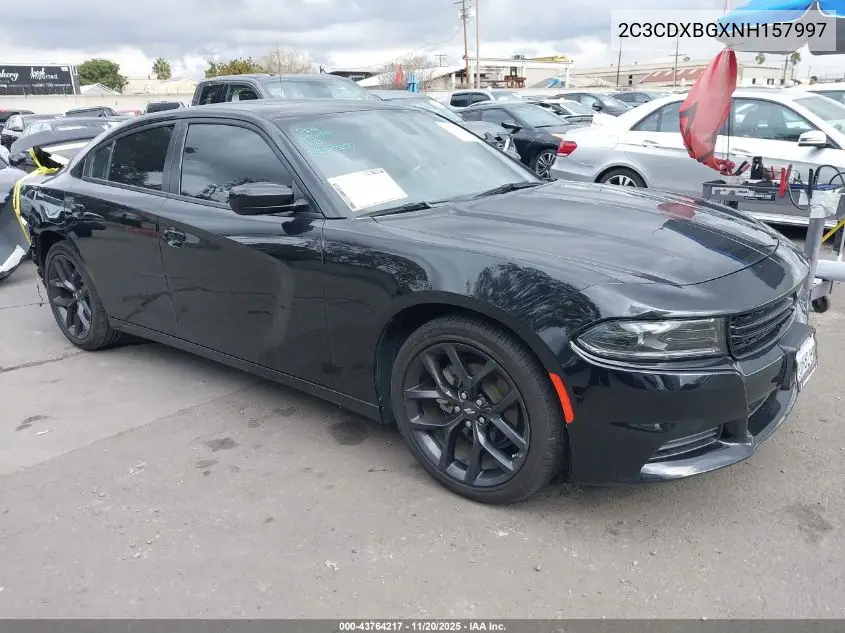 2C3CDXBGXNH157997 2022 Dodge Charger Sxt Rwd
