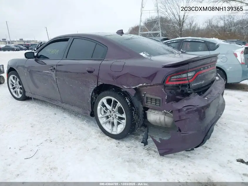 2C3CDXMG8NH139365 2022 Dodge Charger Gt Awd