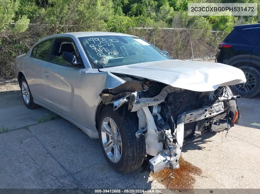 2023 Dodge Charger Sxt VIN: 2C3CDXBG0PH531472 Lot: 39412605