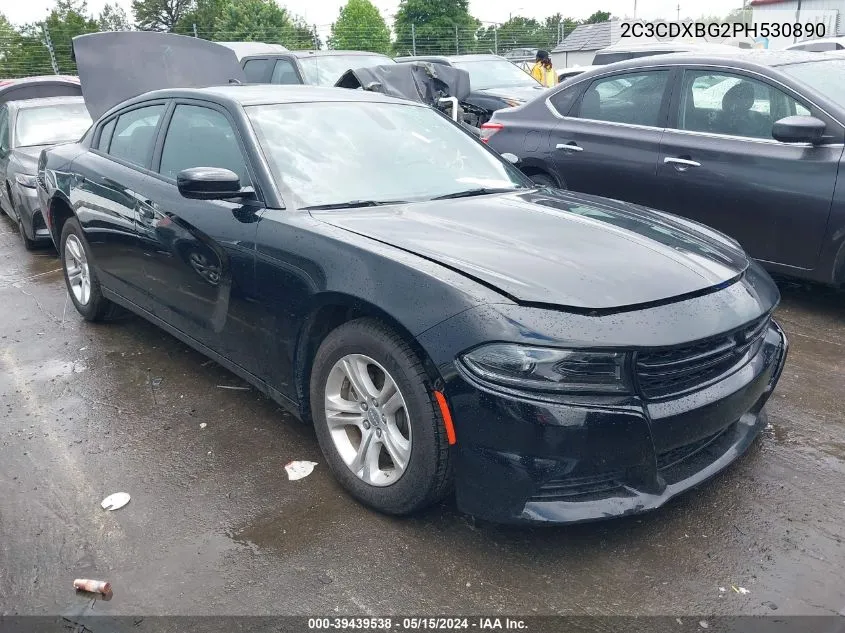 2023 Dodge Charger Sxt VIN: 2C3CDXBG2PH530890 Lot: 39439538