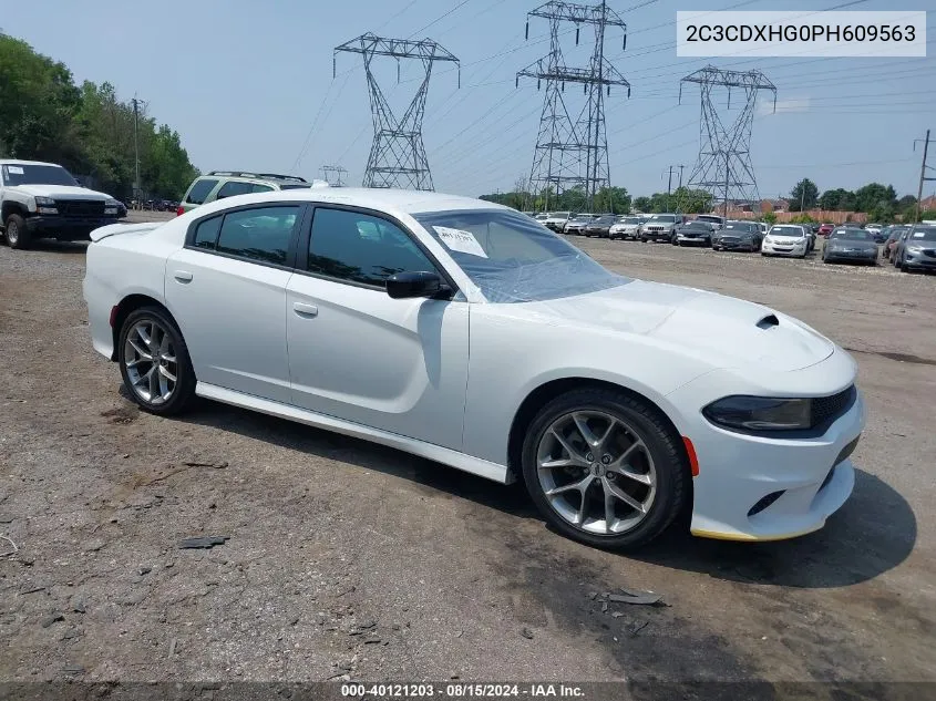 2023 Dodge Charger Gt VIN: 2C3CDXHG0PH609563 Lot: 40121203