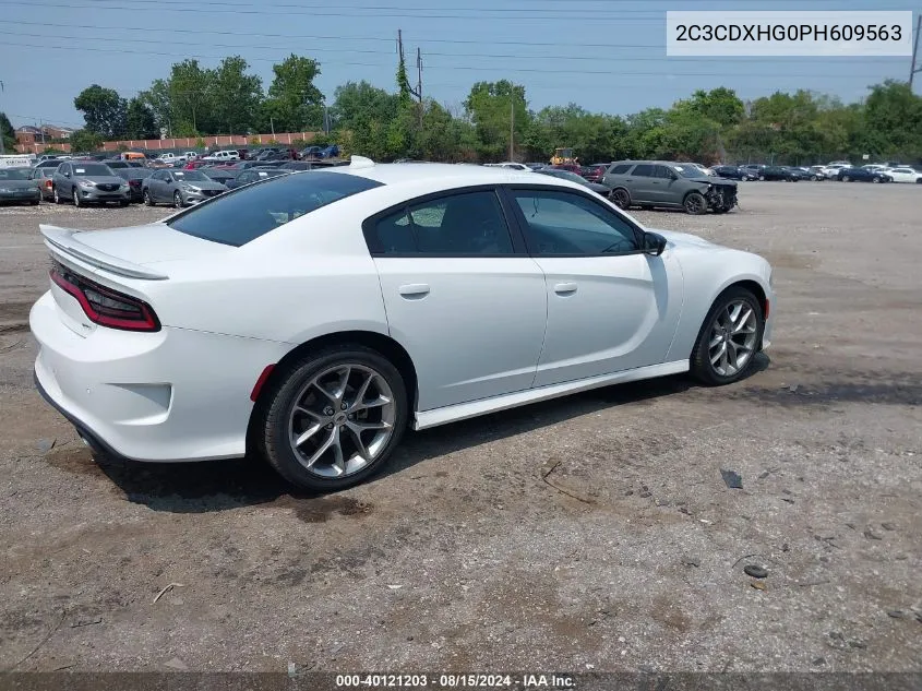 2023 Dodge Charger Gt VIN: 2C3CDXHG0PH609563 Lot: 40121203