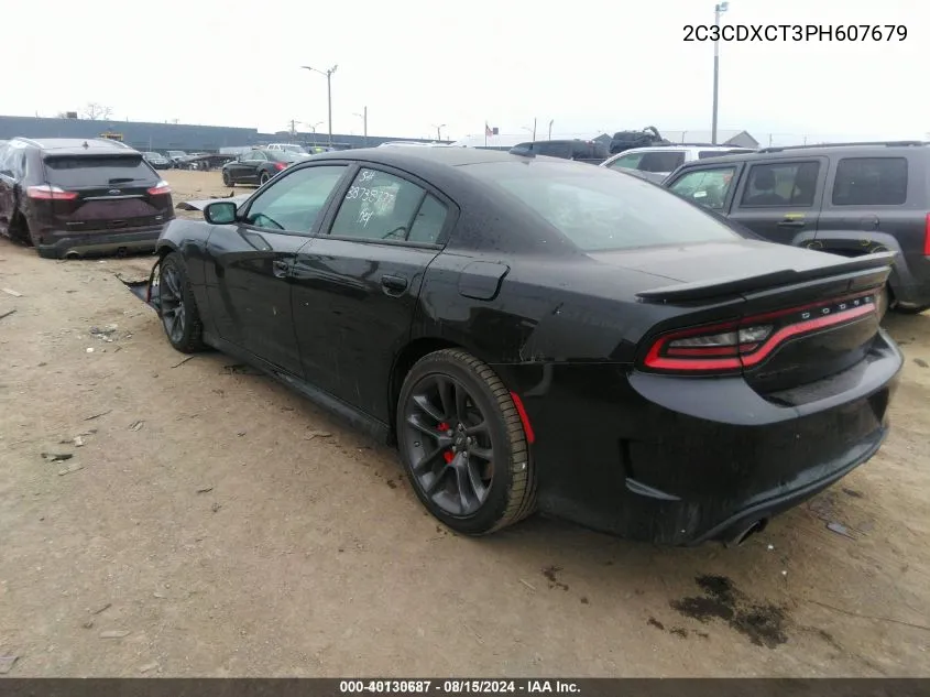 2023 Dodge Charger R/T VIN: 2C3CDXCT3PH607679 Lot: 40130687