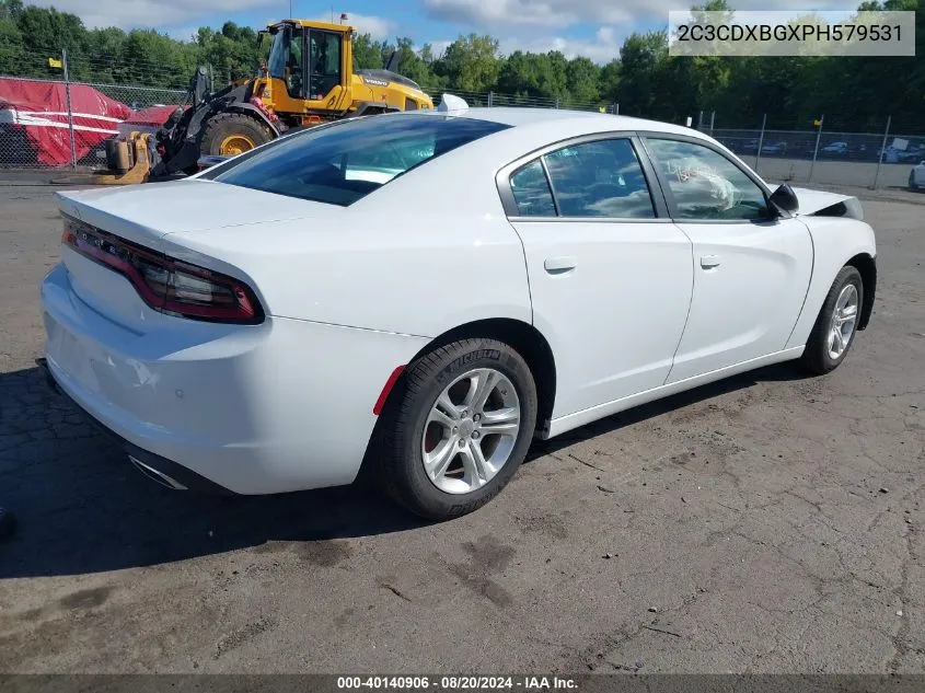 2023 Dodge Charger Sxt VIN: 2C3CDXBGXPH579531 Lot: 40140906