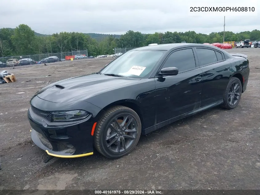 2023 Dodge Charger Gt Awd VIN: 2C3CDXMG0PH608810 Lot: 40161975