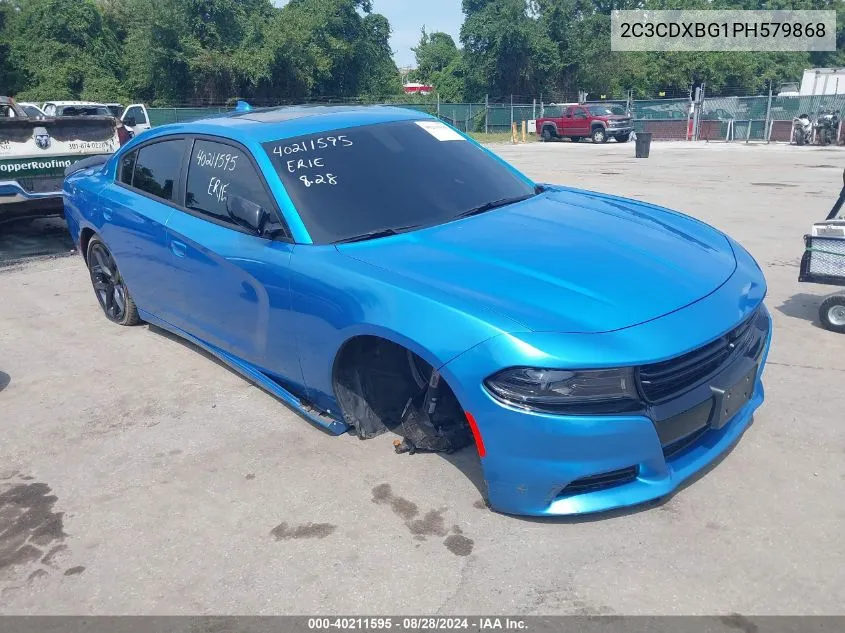 2023 Dodge Charger Sxt VIN: 2C3CDXBG1PH579868 Lot: 40211595