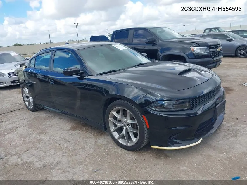 2023 Dodge Charger Gt VIN: 2C3CDXHG7PH554593 Lot: 40218300