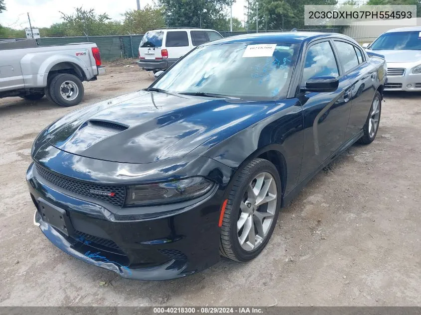 2023 Dodge Charger Gt VIN: 2C3CDXHG7PH554593 Lot: 40218300