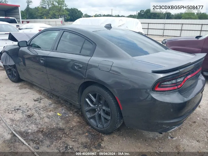 2023 Dodge Charger Sxt VIN: 2C3CDXBG5PH508477 Lot: 40265967