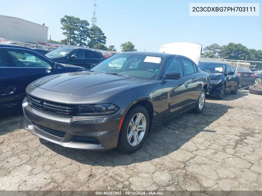 2C3CDXBG7PH703111 2023 Dodge Charger Sxt