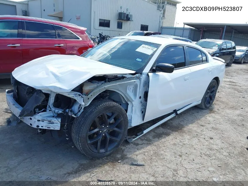 2023 Dodge Charger Sxt VIN: 2C3CDXBG9PH523807 Lot: 40325570