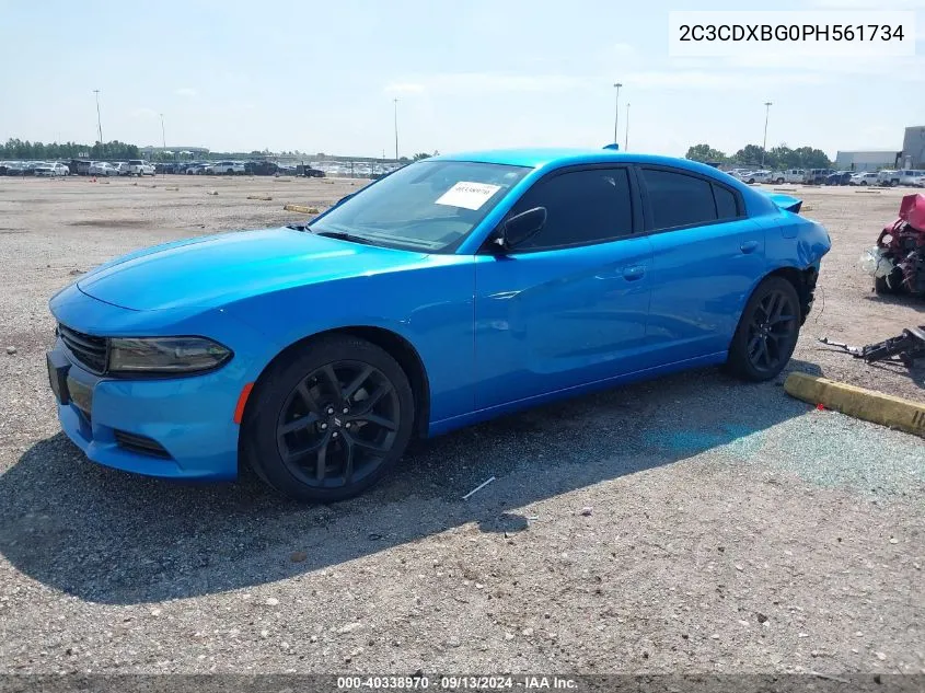 2023 Dodge Charger Sxt VIN: 2C3CDXBG0PH561734 Lot: 40338970