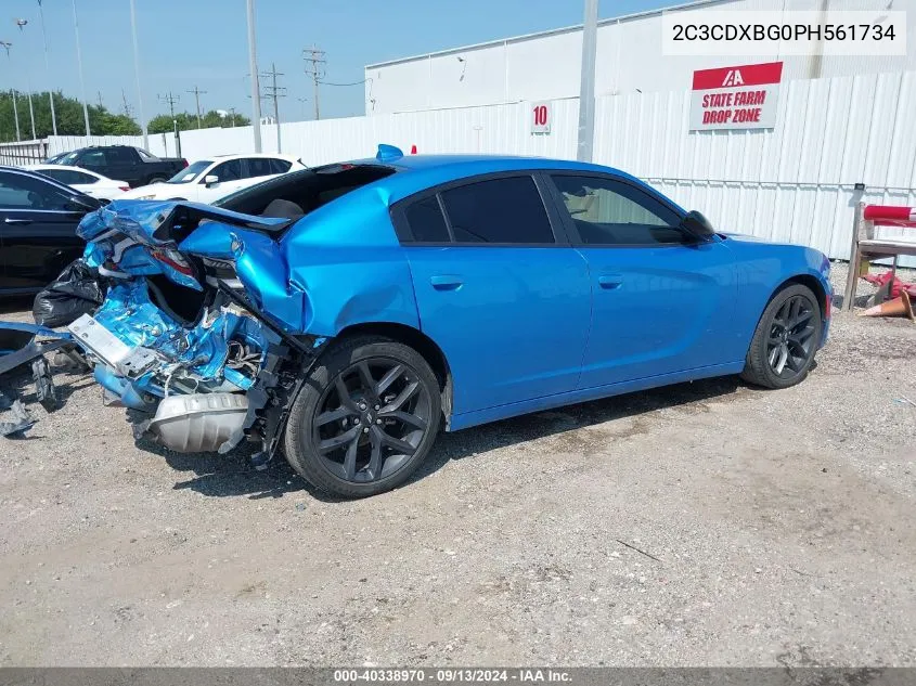 2023 Dodge Charger Sxt VIN: 2C3CDXBG0PH561734 Lot: 40338970