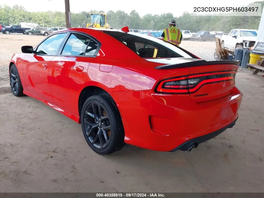 2023 Dodge Charger Gt VIN: 2C3CDXHG5PH603497 Lot: 40359818