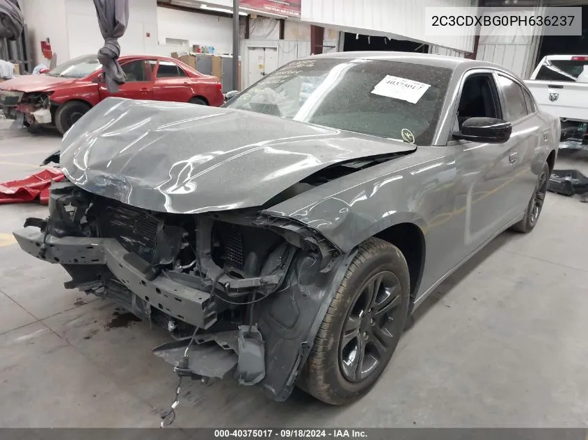 2023 Dodge Charger Sxt VIN: 2C3CDXBG0PH636237 Lot: 40375017