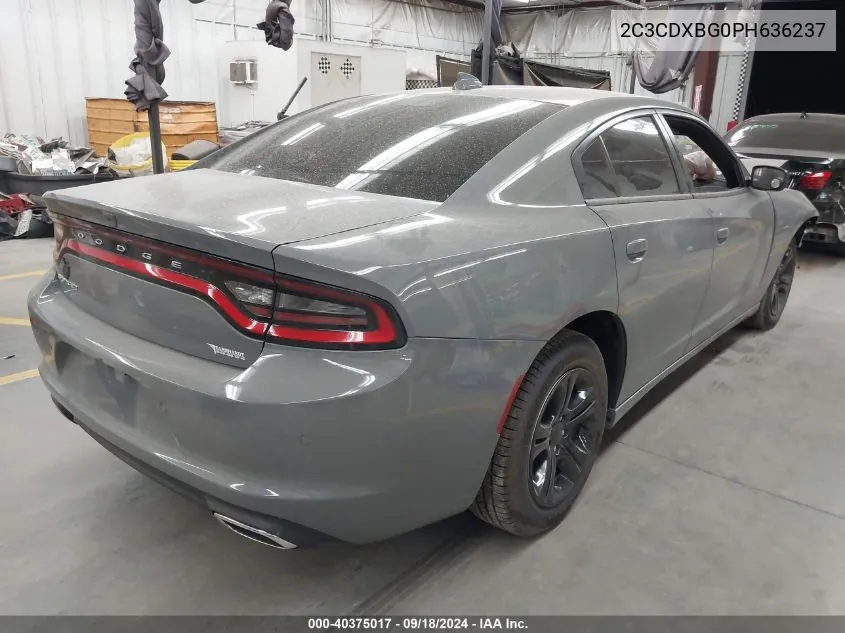 2023 Dodge Charger Sxt VIN: 2C3CDXBG0PH636237 Lot: 40375017