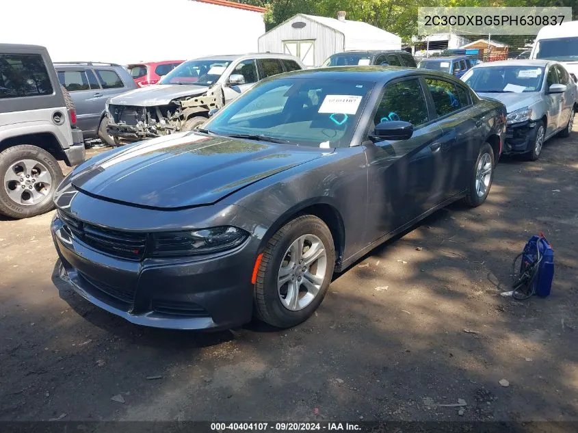 2023 Dodge Charger Sxt VIN: 2C3CDXBG5PH630837 Lot: 40404107