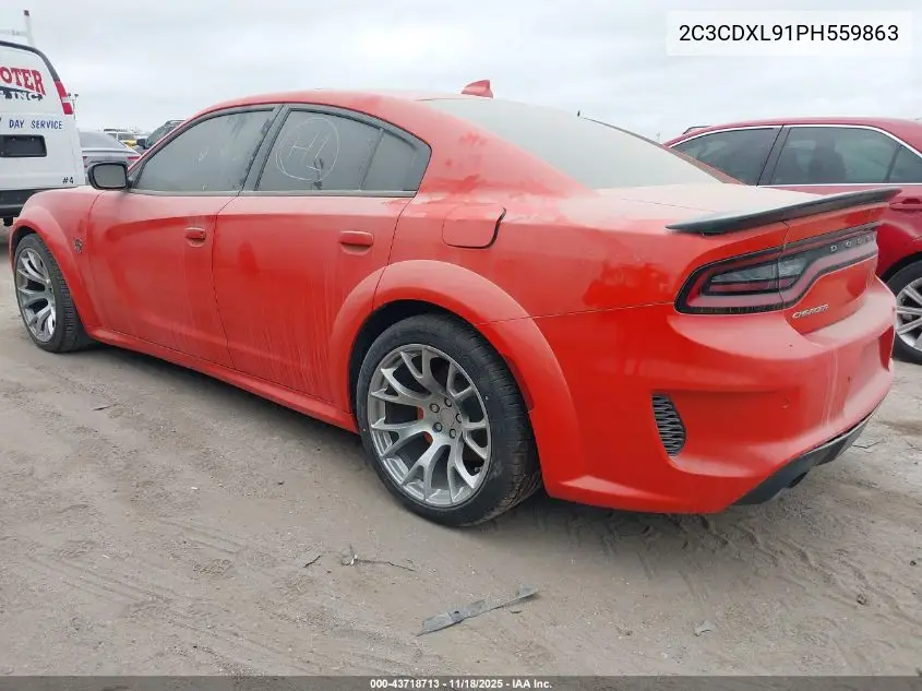 2C3CDXL91PH559863 2023 Dodge Charger Srt Hellcat Redeye Widebody