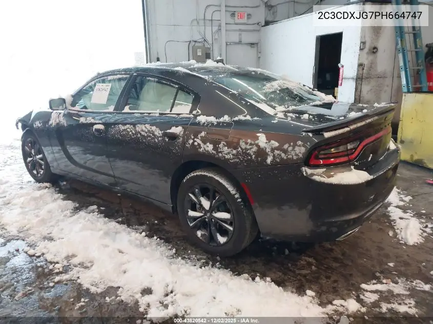 2C3CDXJG7PH664747 2023 Dodge Charger Sxt Awd