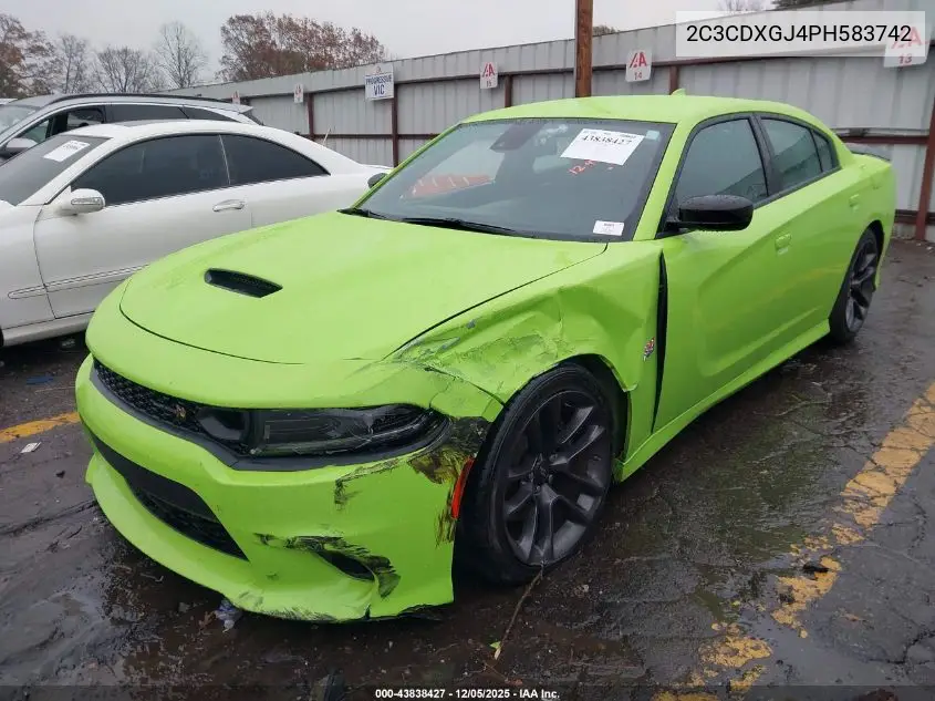 2C3CDXGJ4PH583742 2023 Dodge Charger Scat Pack