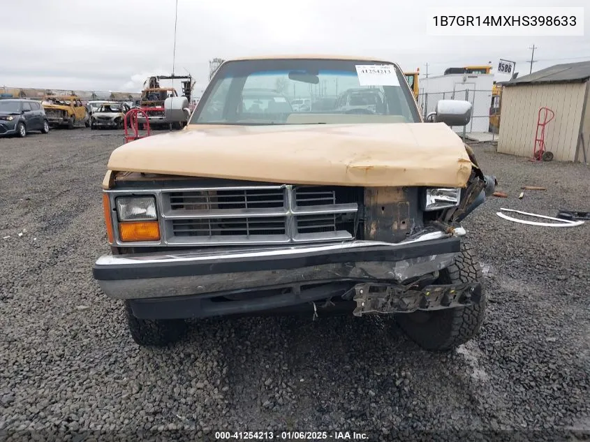 1987 Dodge Dakota VIN: 1B7GR14MXHS398633 Lot: 41254213
