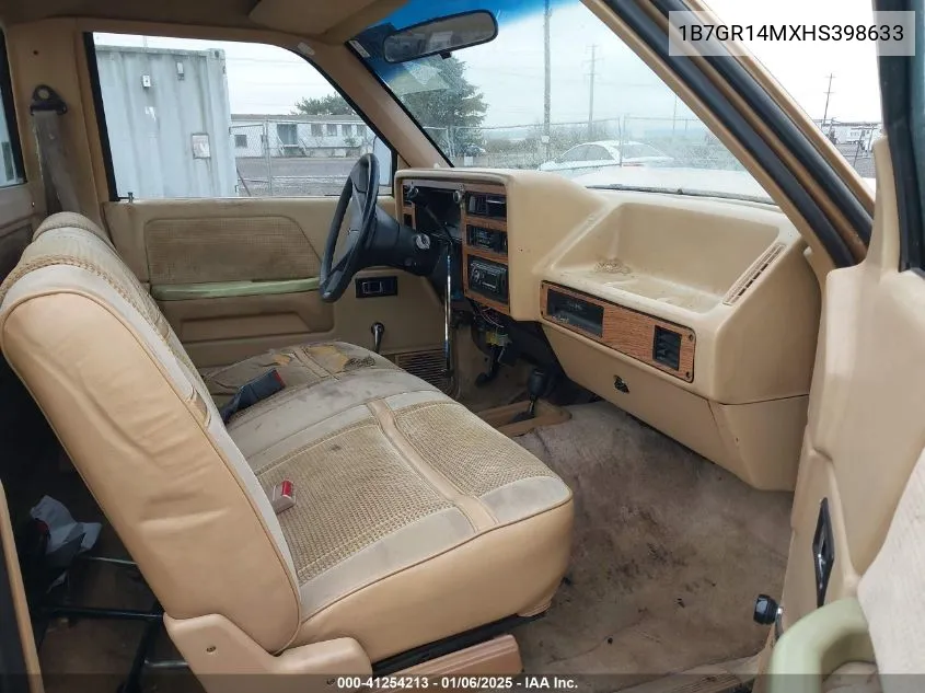 1987 Dodge Dakota VIN: 1B7GR14MXHS398633 Lot: 41254213