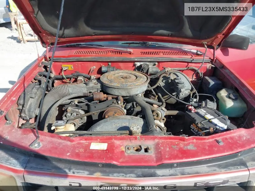 1991 Dodge Dakota VIN: 1B7FL23X5MS335433 Lot: 41149799