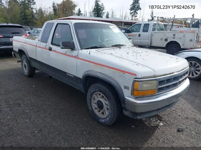 1B7GL23Y1PS242670 1993 Dodge Dakota