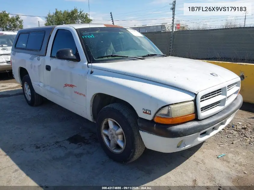 1997 Dodge Dakota Slt/Sport VIN: 1B7FL26X9VS179183 Lot: 43174698