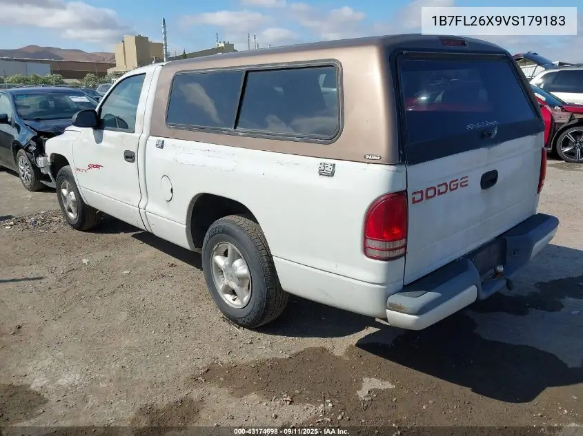 1997 Dodge Dakota Slt/Sport VIN: 1B7FL26X9VS179183 Lot: 43174698