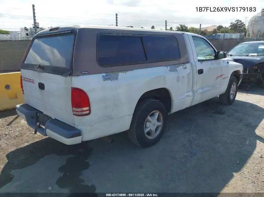 1997 Dodge Dakota Slt/Sport VIN: 1B7FL26X9VS179183 Lot: 43174698