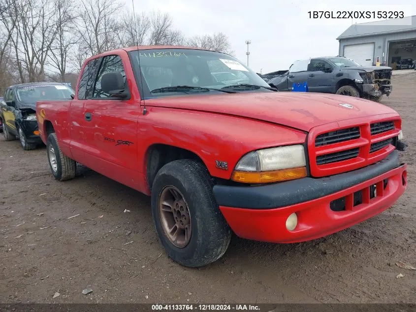 1999 Dodge Dakota Slt/Sport VIN: 1B7GL22X0XS153293 Lot: 41133764