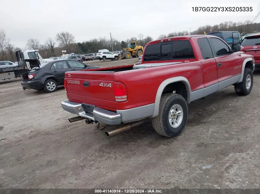 1999 Dodge Dakota Slt/Sport VIN: 1B7GG22Y3XS205335 Lot: 41143914