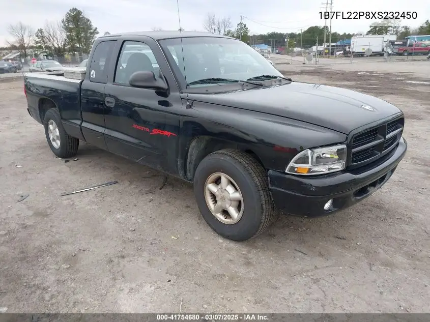 1999 Dodge Dakota Sport VIN: 1B7FL22P8XS232450 Lot: 41754680