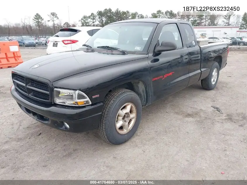 1999 Dodge Dakota Sport VIN: 1B7FL22P8XS232450 Lot: 41754680