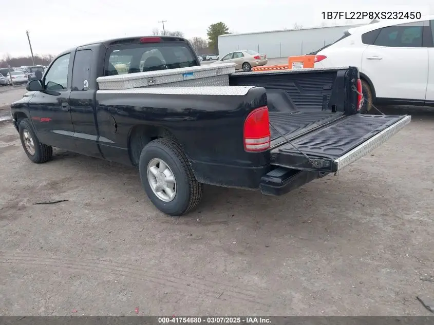 1999 Dodge Dakota Sport VIN: 1B7FL22P8XS232450 Lot: 41754680