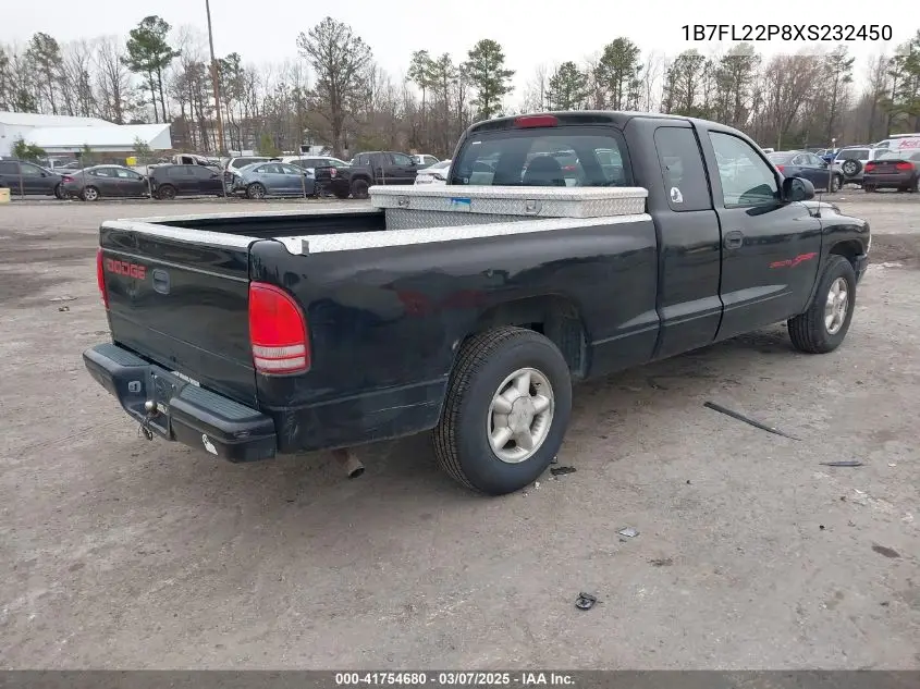 1999 Dodge Dakota Sport VIN: 1B7FL22P8XS232450 Lot: 41754680