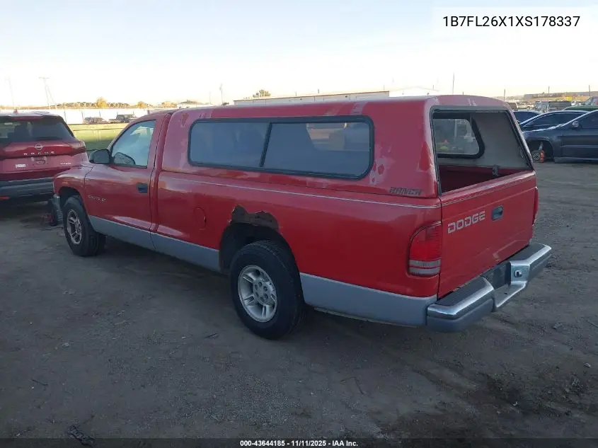 1B7FL26X1XS178337 1999 Dodge Dakota Slt/Sport