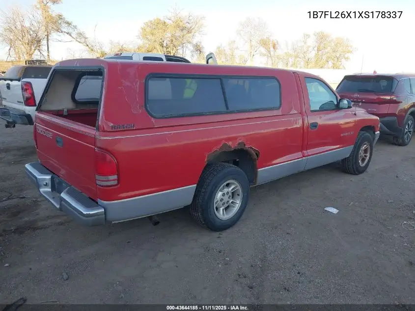 1B7FL26X1XS178337 1999 Dodge Dakota Slt/Sport