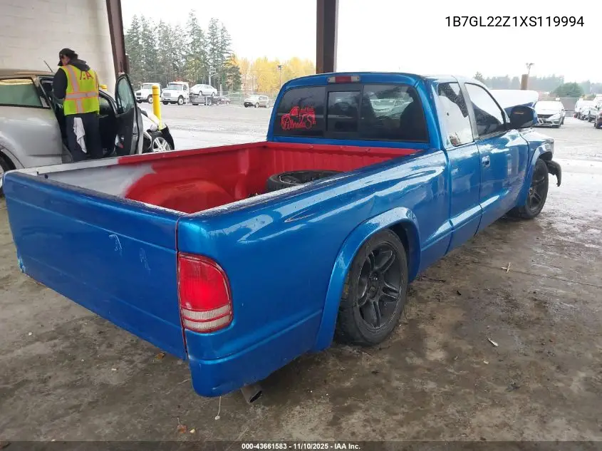 1B7GL22Z1XS119994 1999 Dodge Dakota Sport