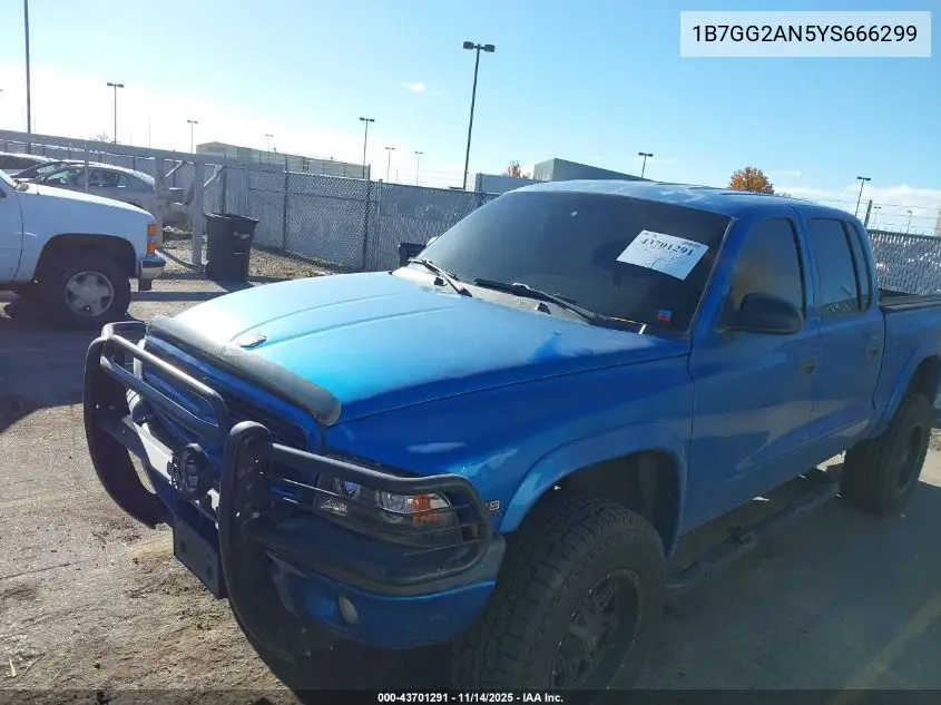 1B7GG2AN5YS666299 2000 Dodge Dakota Slt/Sport