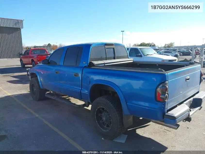 1B7GG2AN5YS666299 2000 Dodge Dakota Slt/Sport